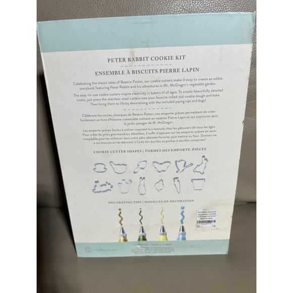 Williams Sonoma PETER RABBIT Cookie Cutter Kit Set New - Picture 3 of 6